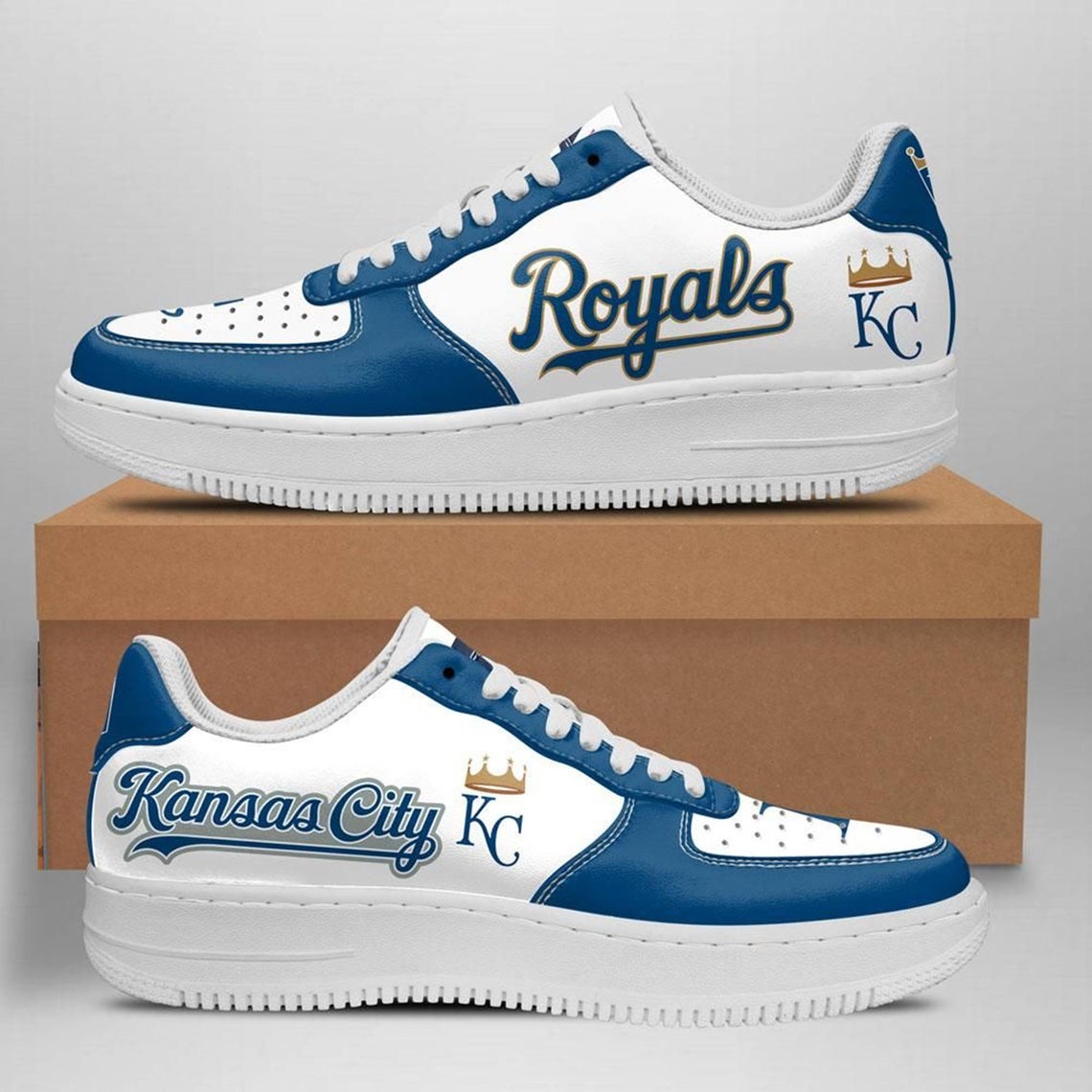 Kansas City Royals Baseball Custom Naf Shoes For Men Women