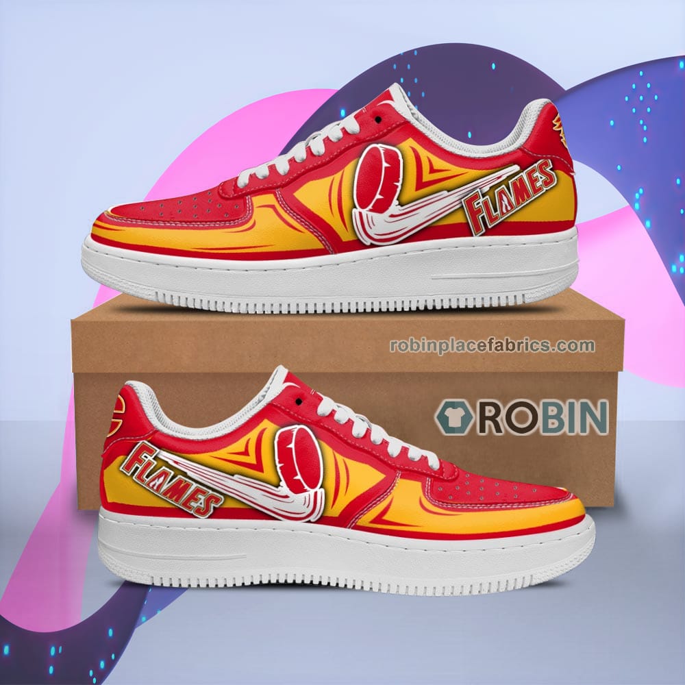 Calgary Flames Air Shoes Custom Naf Sneakers For Men Women