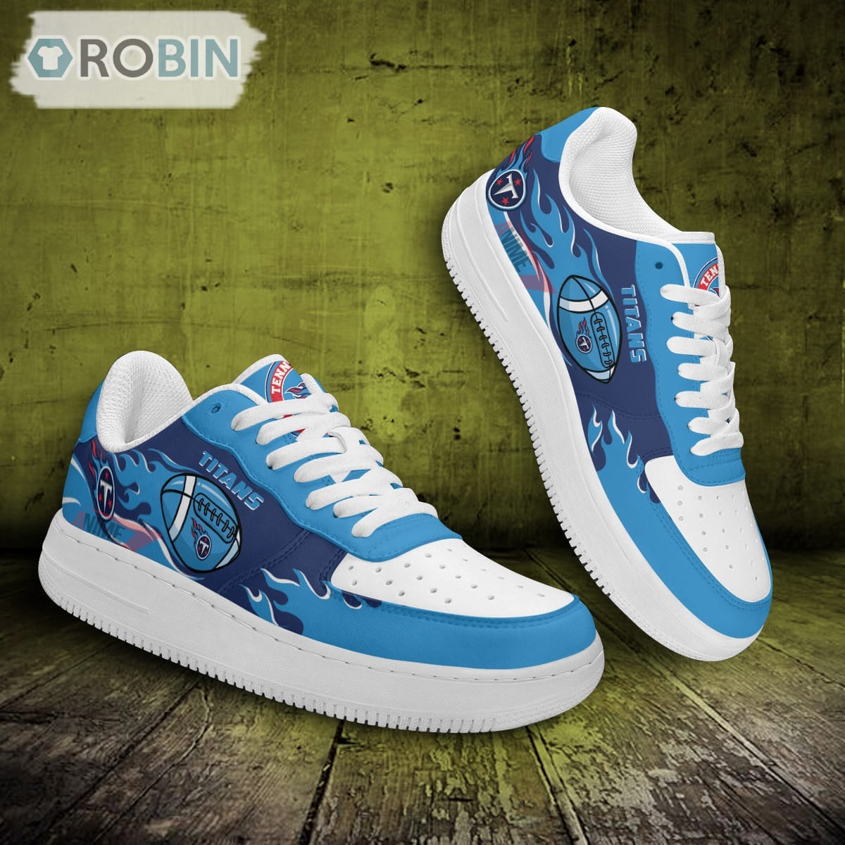 Tennessee Titans Air Sneakers Nfl Custom Sports Shoes For Men Women