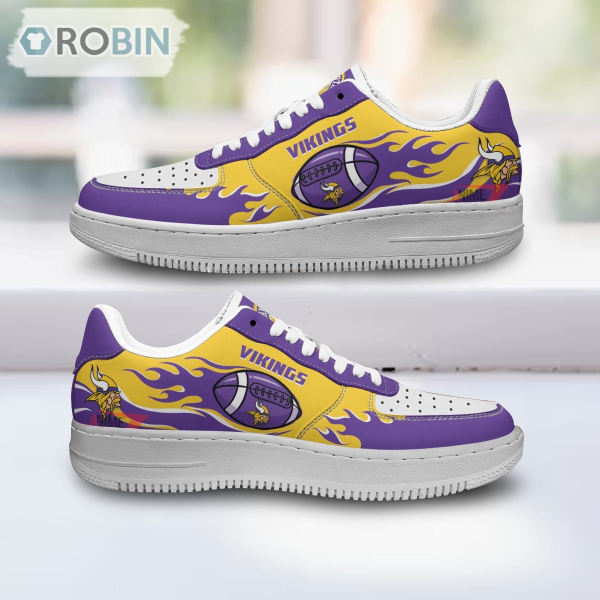 Minnesota Vikings Air Sneakers For Men Women