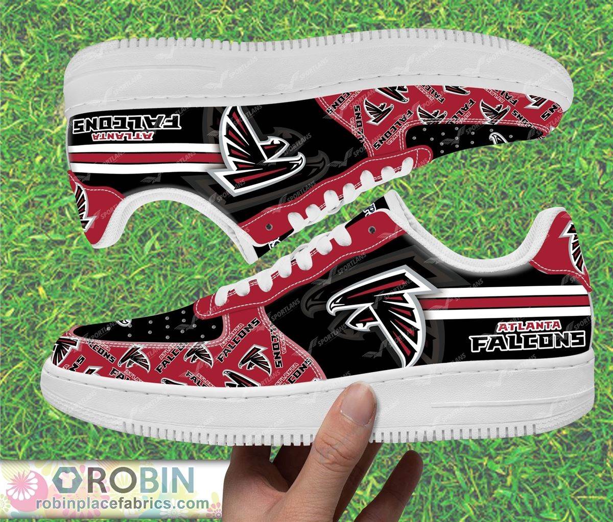 Atlanta Falcons Nfl Custom Name Air Force 1 Shoes For Men Women