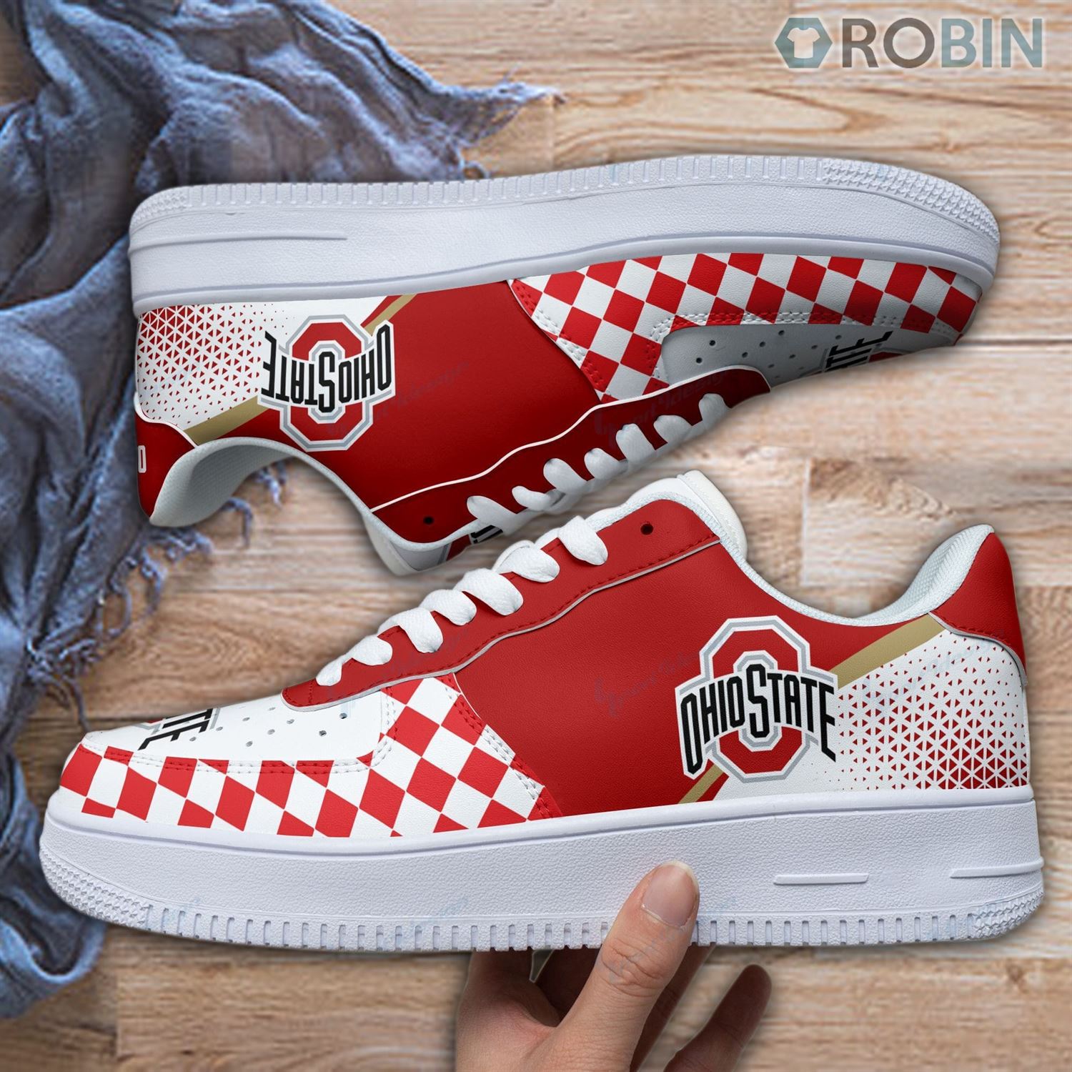 Ohio State Buckeyes Air Force 1 Shoes For Men Women