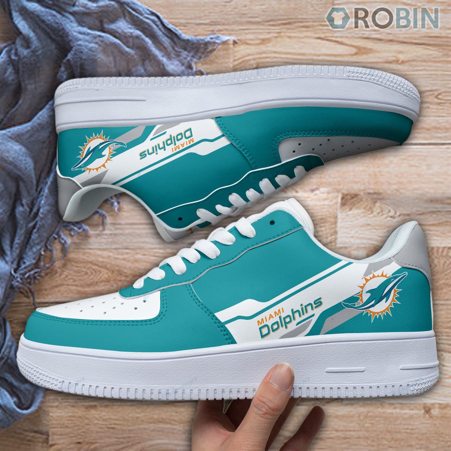 Miami Dolphins Air Force 1 Shoes Rb12292 For Men Women