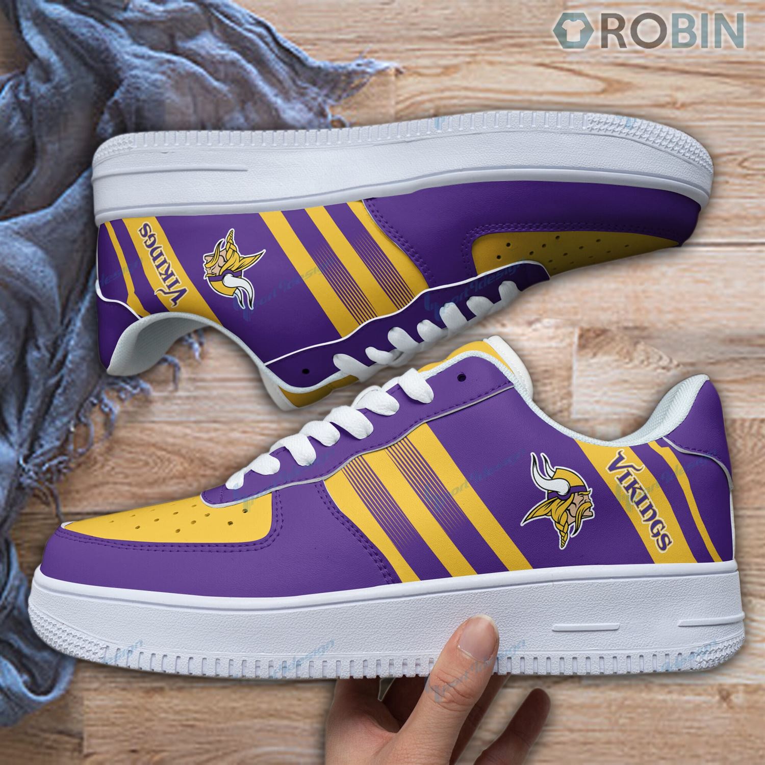 Minnesota Vikings Air Force 1 Shoes Rb12Bg92 For Men Women