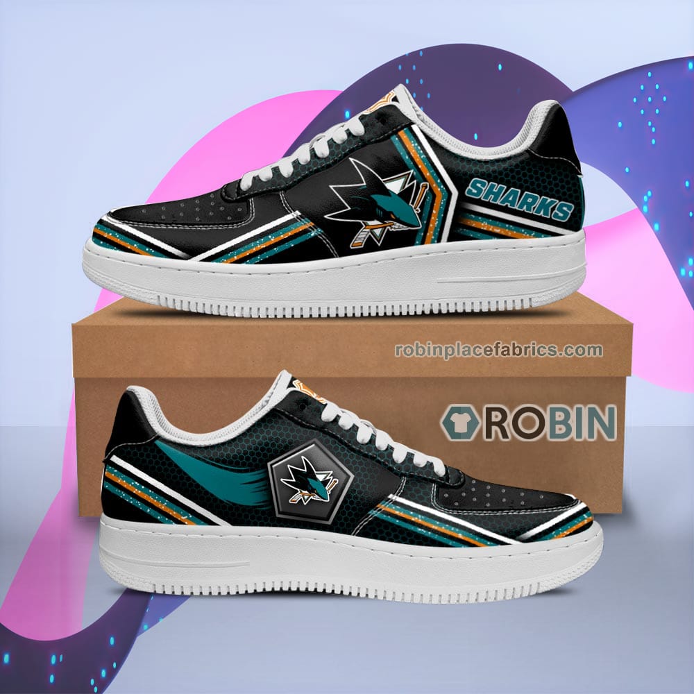 San Jose Sharks Air Sneakers Custom Force Shoes For Men Women