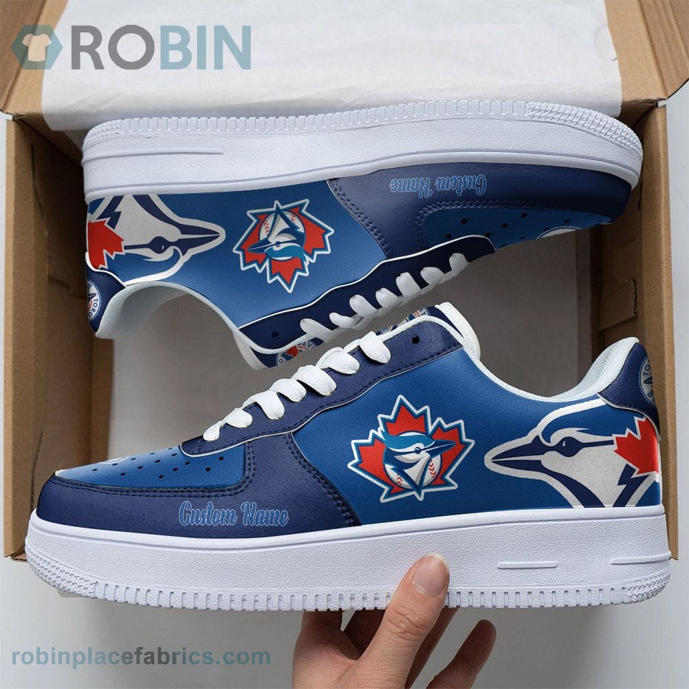Toronto Blue Jays Mascot Logo Mlb Custom Name Air Force 1 Shoes For Men Women