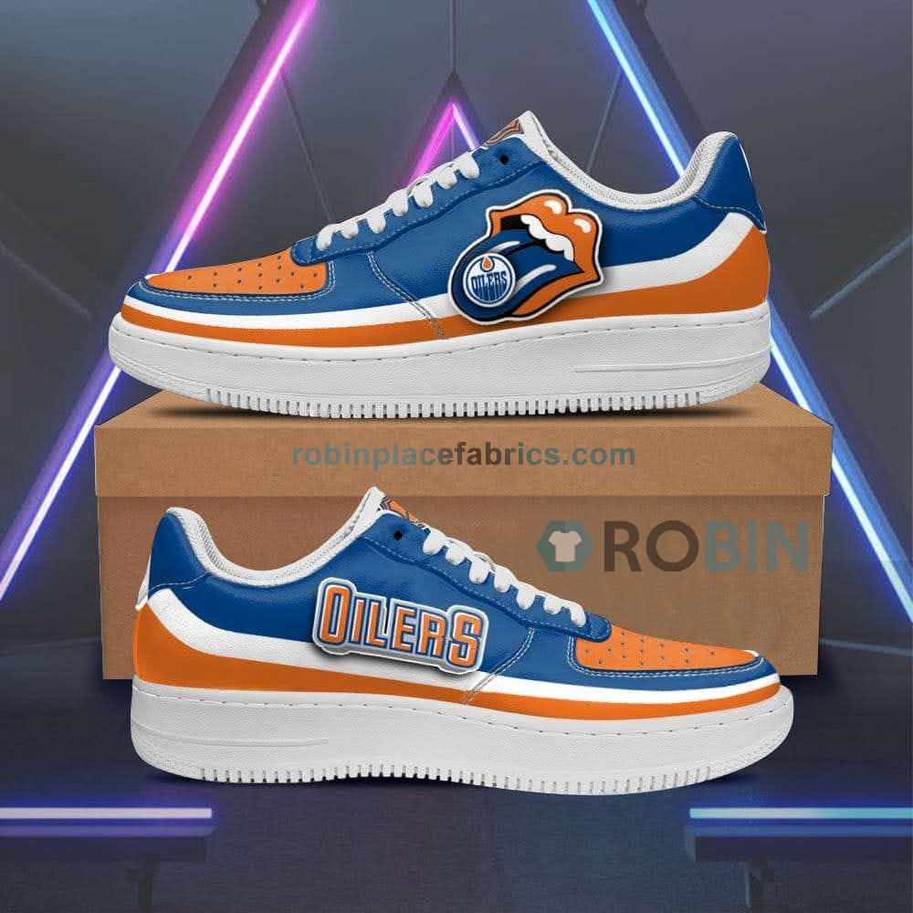 Edmonton Oilers Air Sneakers Custom Force Shoes Sexy Lipss Air Force 1 Shoes For Men Women