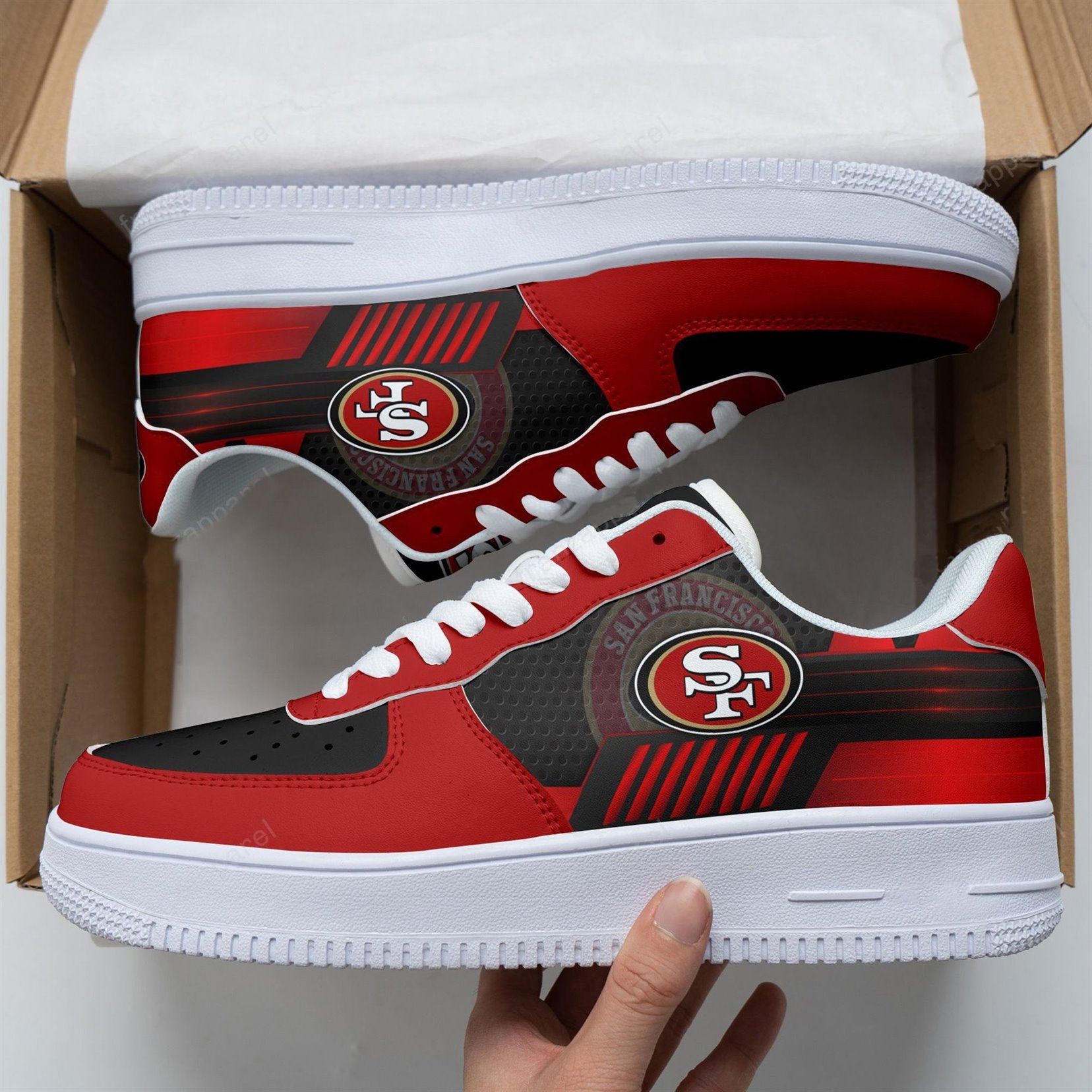 San Francisco 49Ers Af 1 Sneakers 96Rb-Naf For Men Women