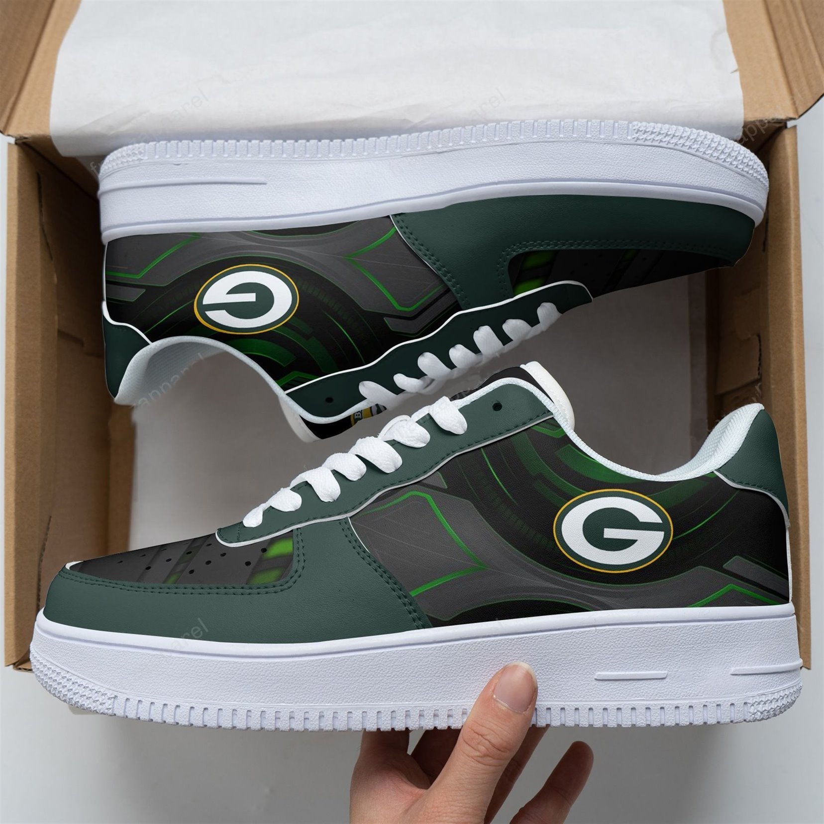 Green Bay Packers Af 1 Sneakers 57Rb-Naf For Men Women