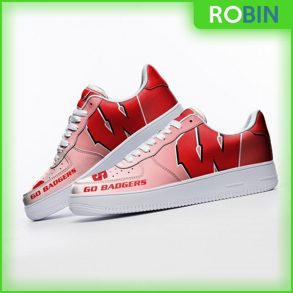 Wisconsin Badgers Sneakers Custom Af 1 Shoes For Men Women
