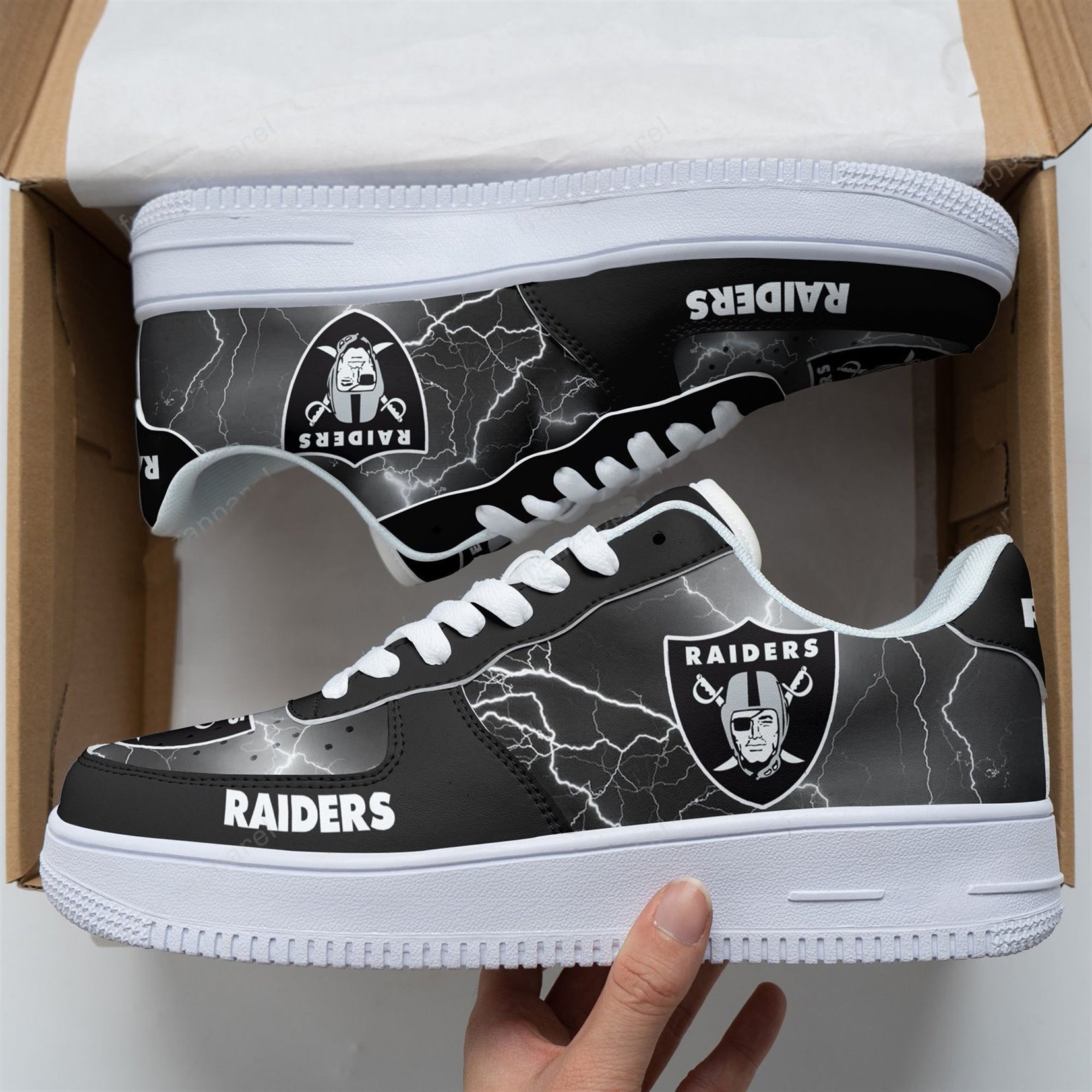 Las Vegas Raiders Af 1 Sneakers 121Rb-Naf For Men Women