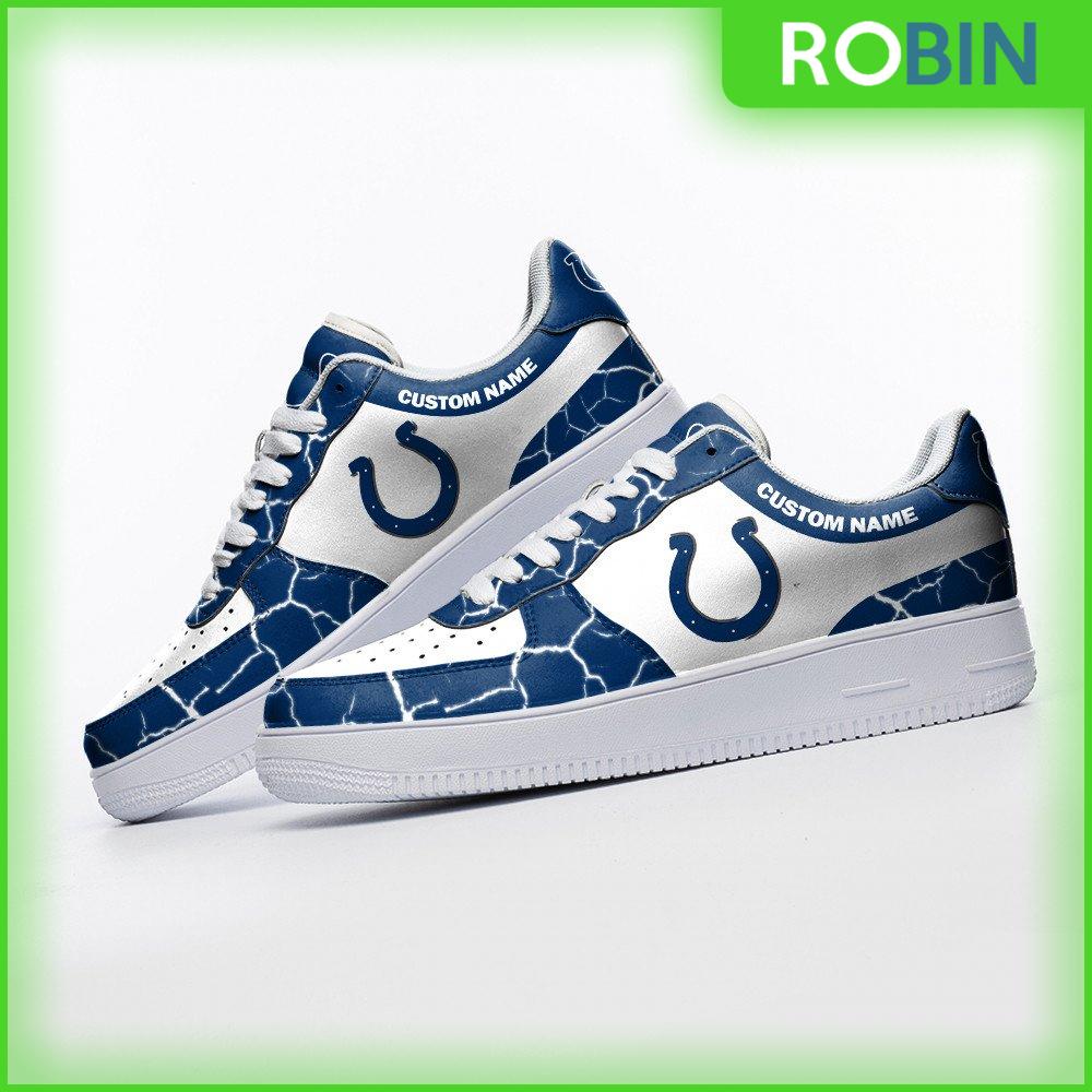 Indianapolis Colts Nfl Sneakers Custom Af 1 Shoes For Men Women