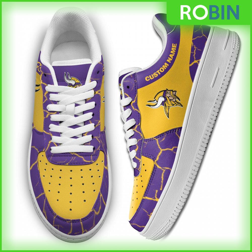 Minnesota Vikings Nfl Sneakers Custom Af 1 Shoes For Men Women