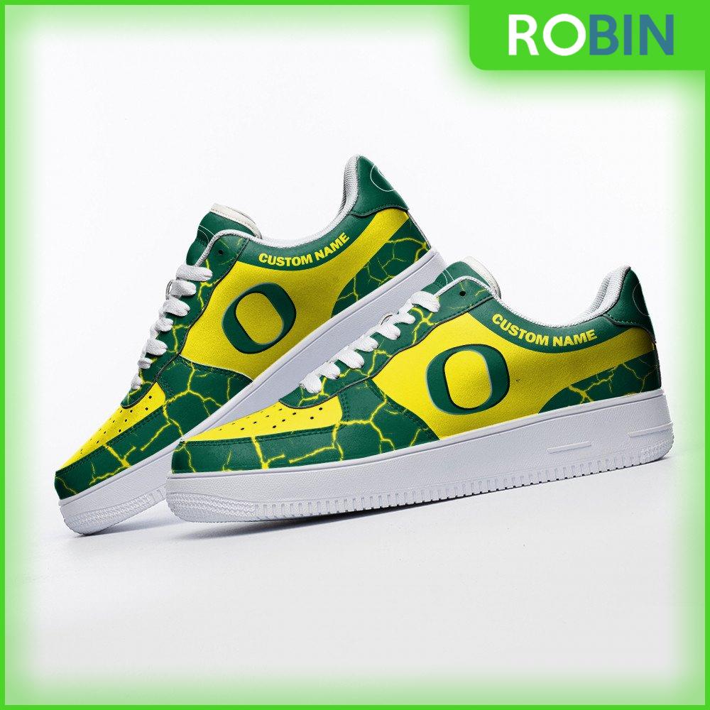 Oregon Ducks Ncaa Sneakers Custom Af 1 Shoes For Men Women