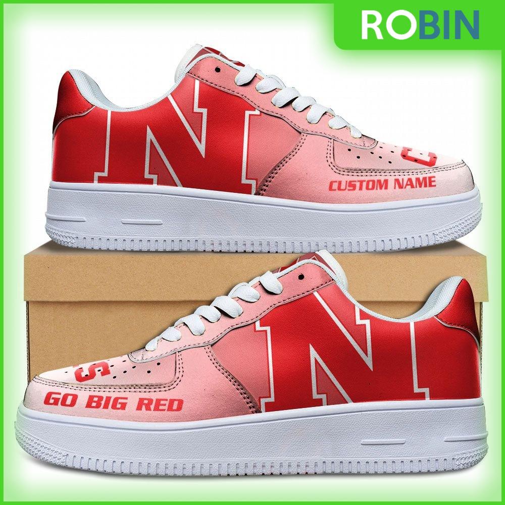 Nebraska Cornhuskers Custom Air Force 1 Sneakes For Men Women