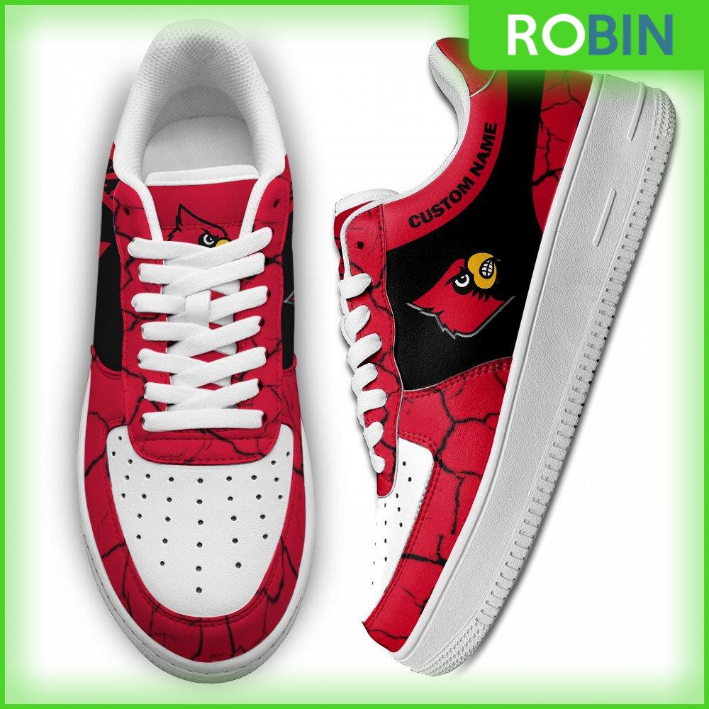 Louisville Cardinals Ncaa Custom Air Force 1 Sneakes For Men Women