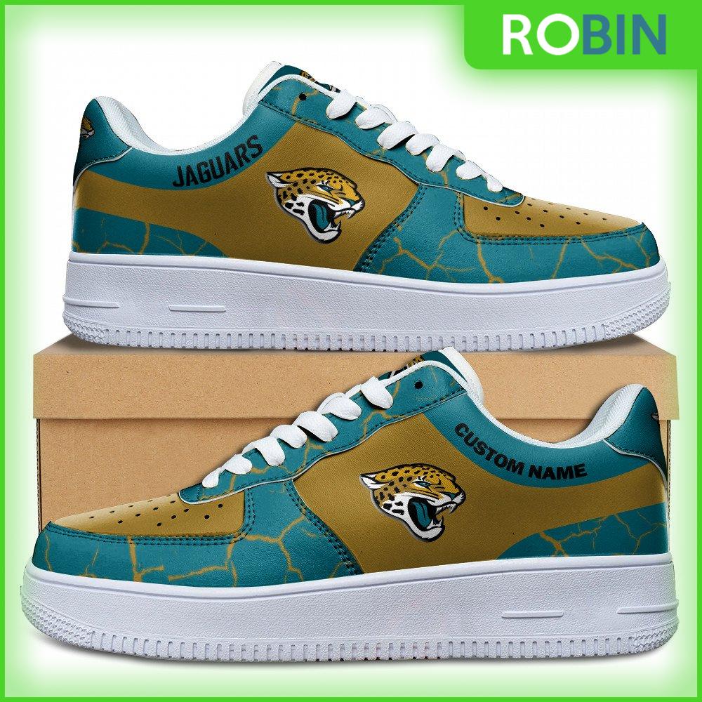Personalized Jacksonville Jaguars Nfl Custom Air Force 1 Sneakes For Men Women