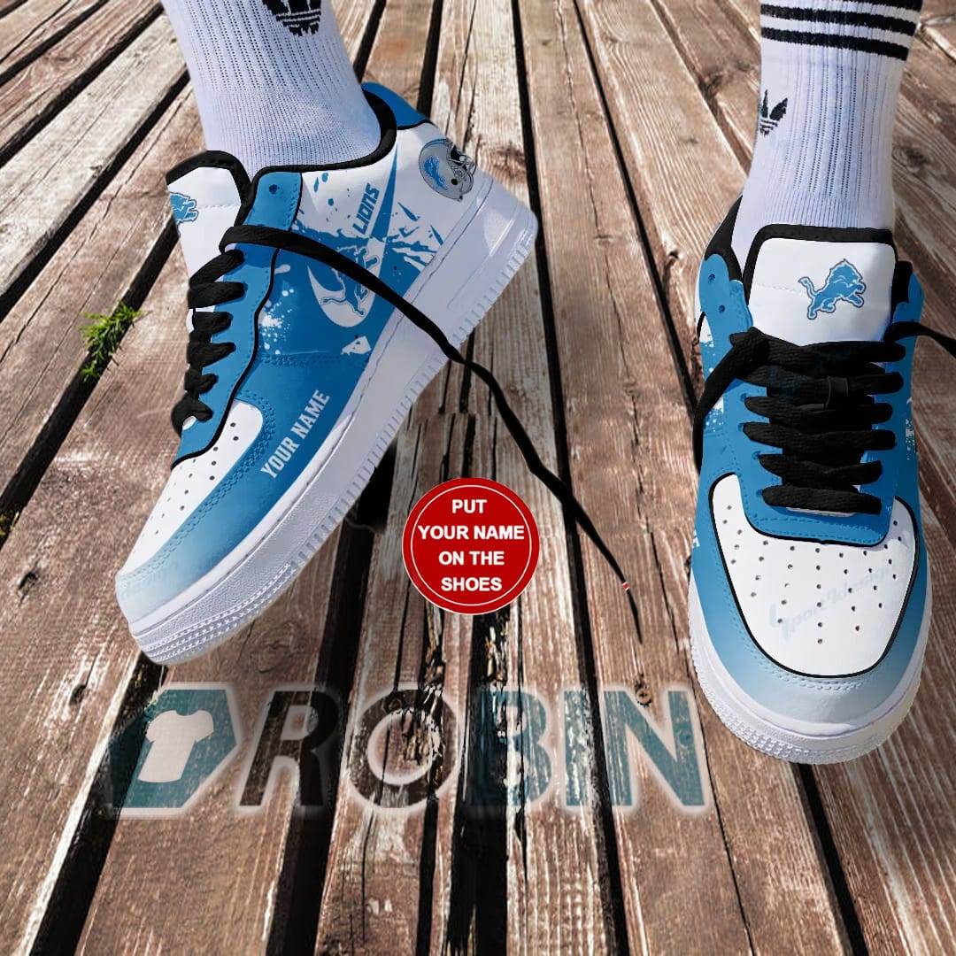 Detroit Lions Personalized Air Force 1 Sneaker For Fans For Men Women Af1 Collection