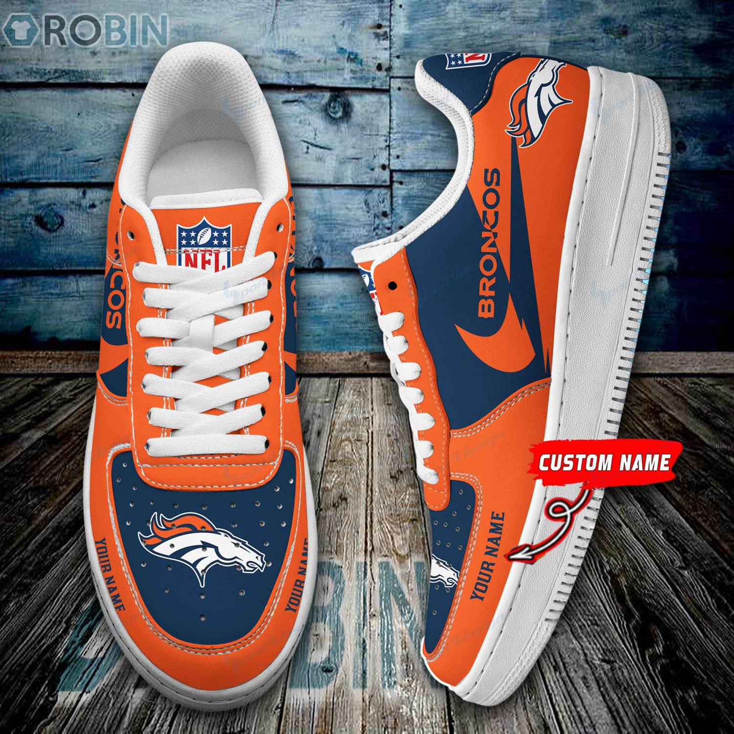 Denver Broncos Personalized Air Force 1 Sneaker For Men Women Style Special 