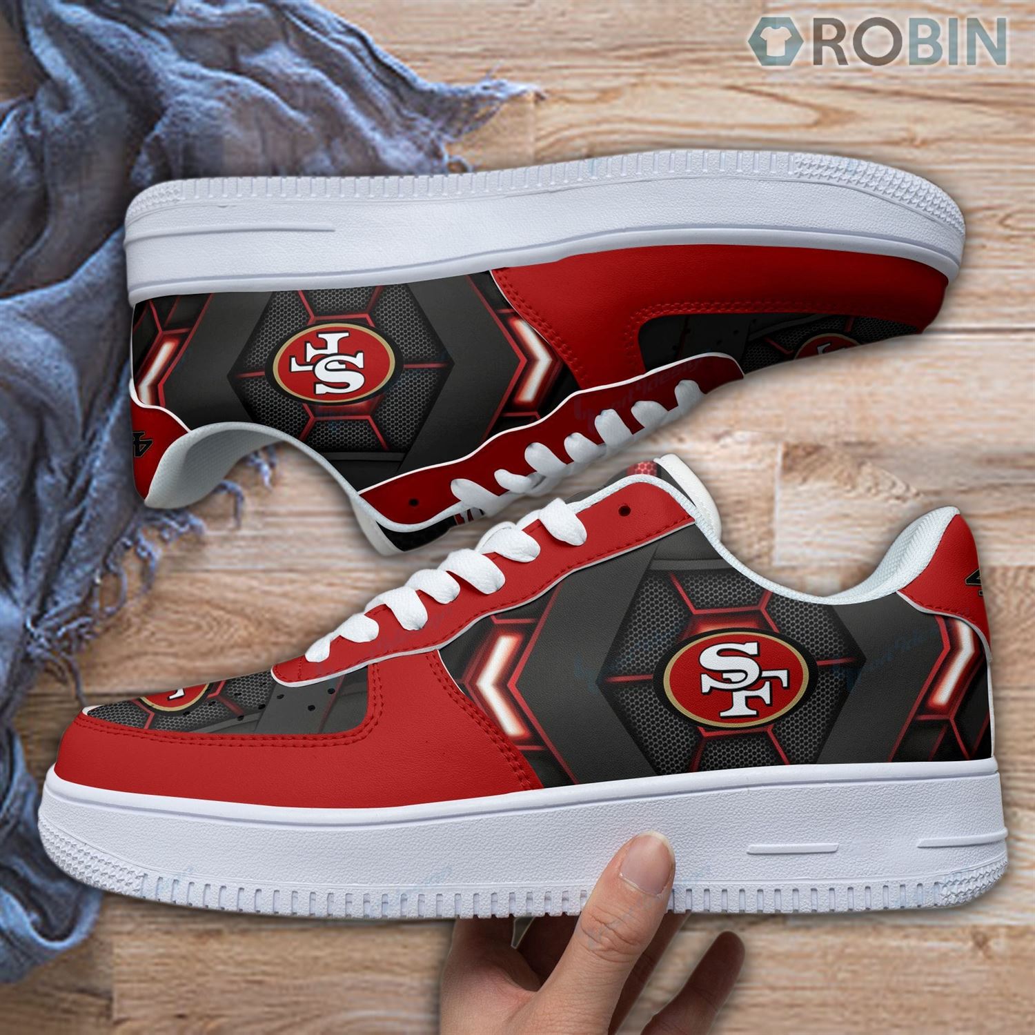 San Francisco 49Ers Air Force 1 Sneakers For Men Women 5