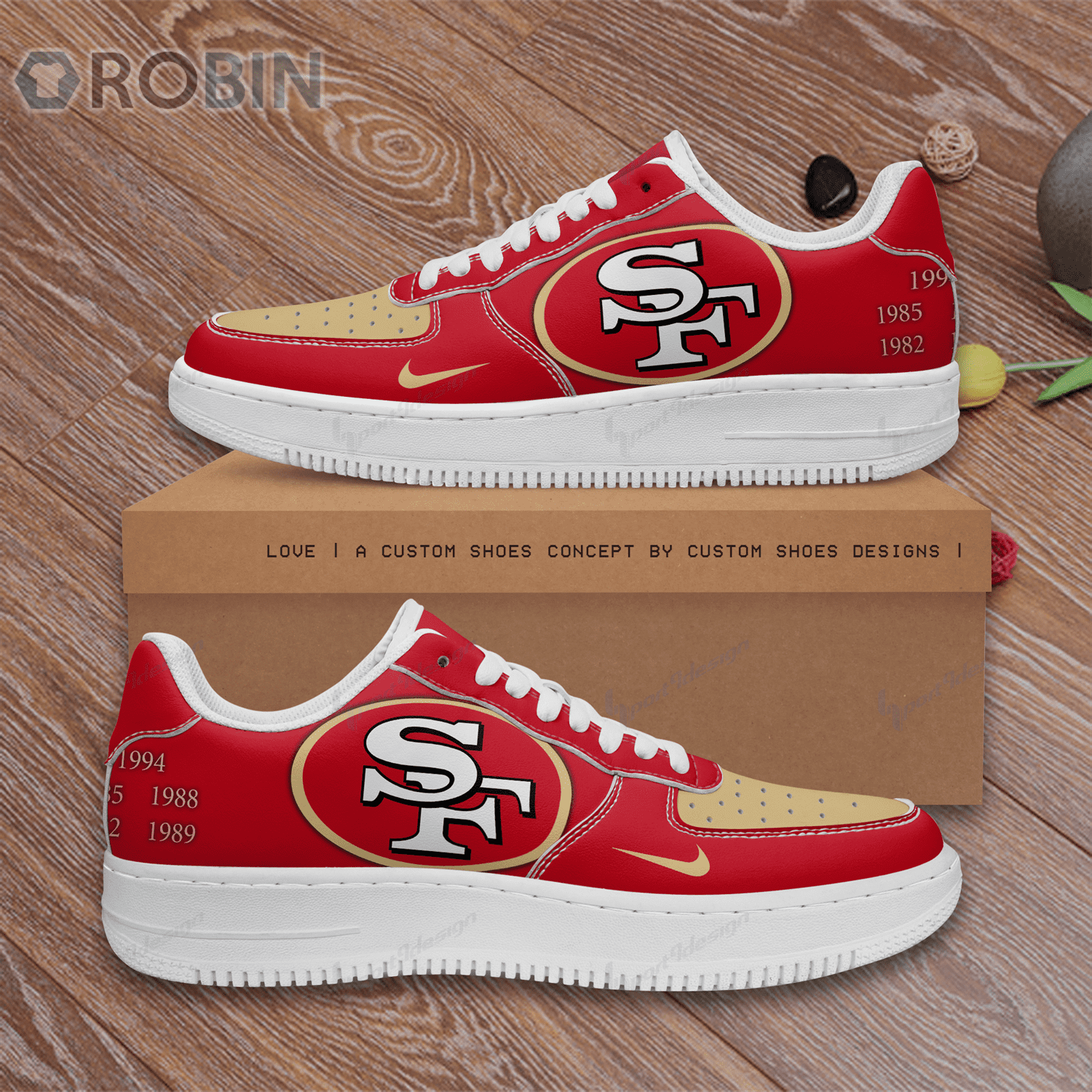 San Francisco 49Ers Custom Sneaker For Men Women