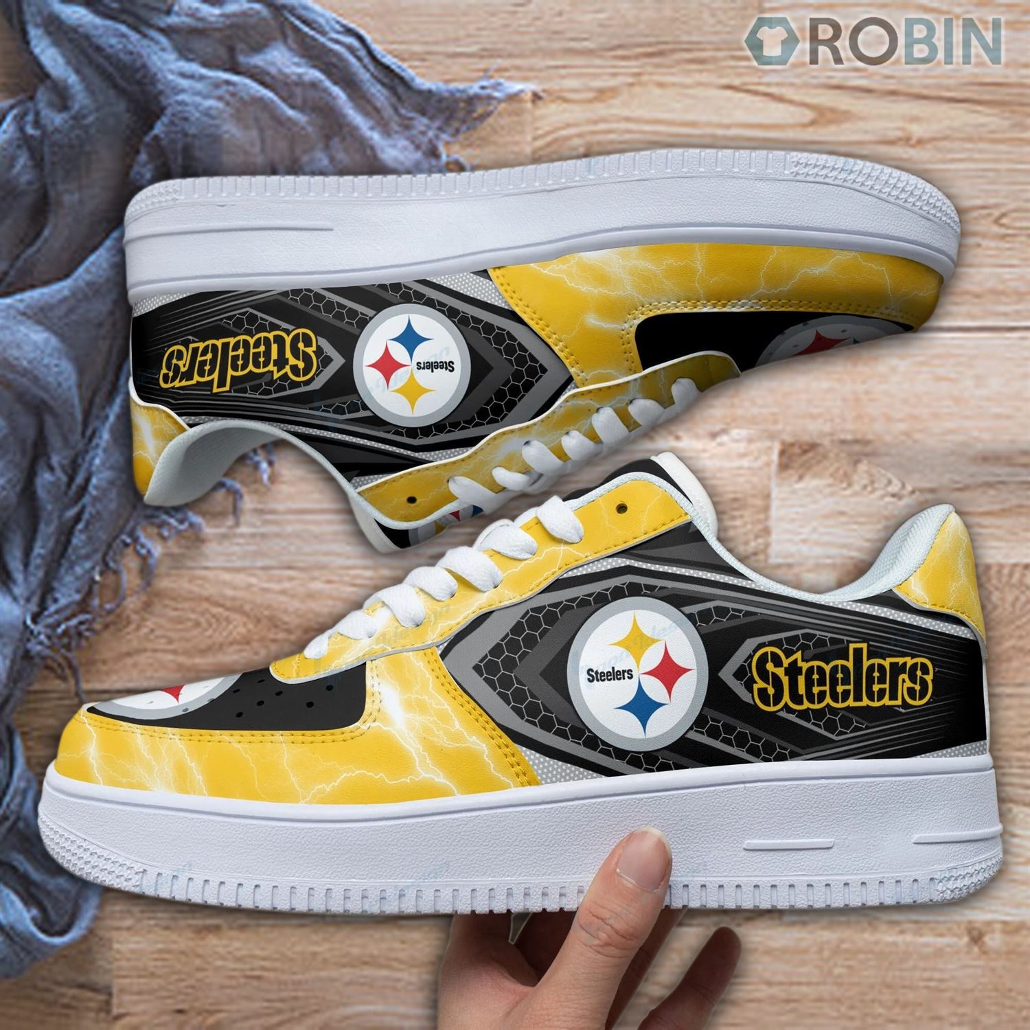 Pittsburgh Steelers Air Force 1 Sneakers Rb66 For Men Women