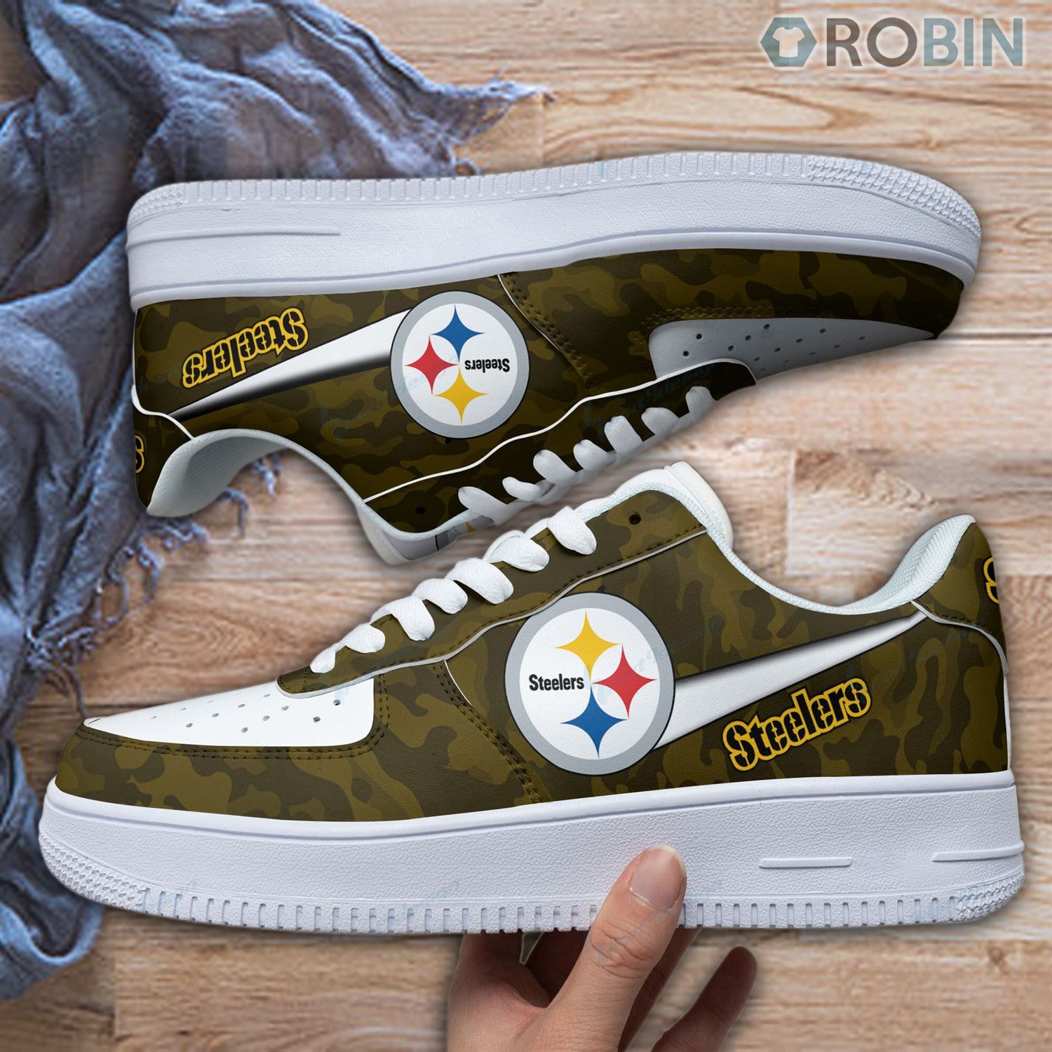 Pittsburgh Steelers Air Force 1 Sneakers Rb70 For Men Women