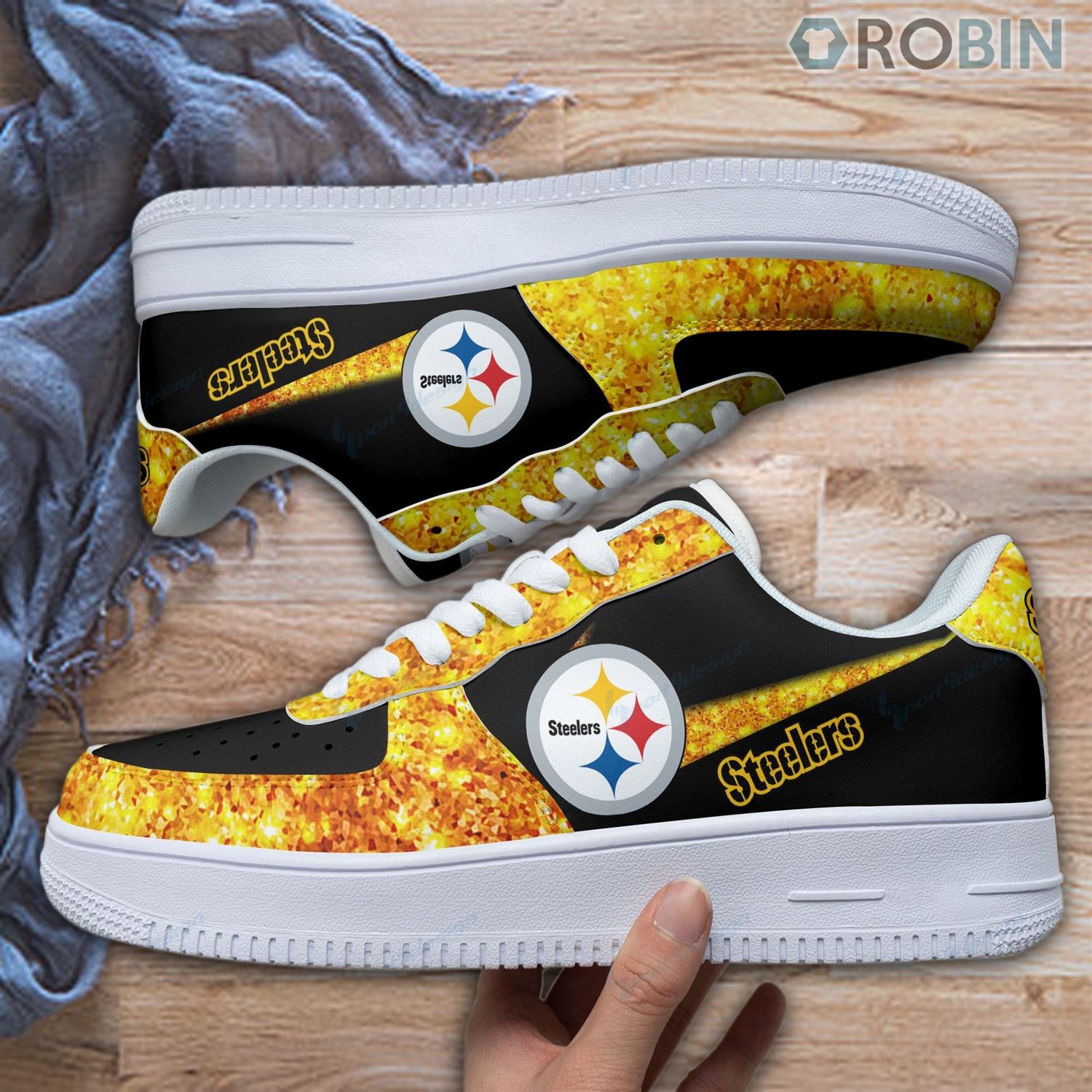 Pittsburgh Steelers Air Force 1 Sneakers Rb78 For Men Women