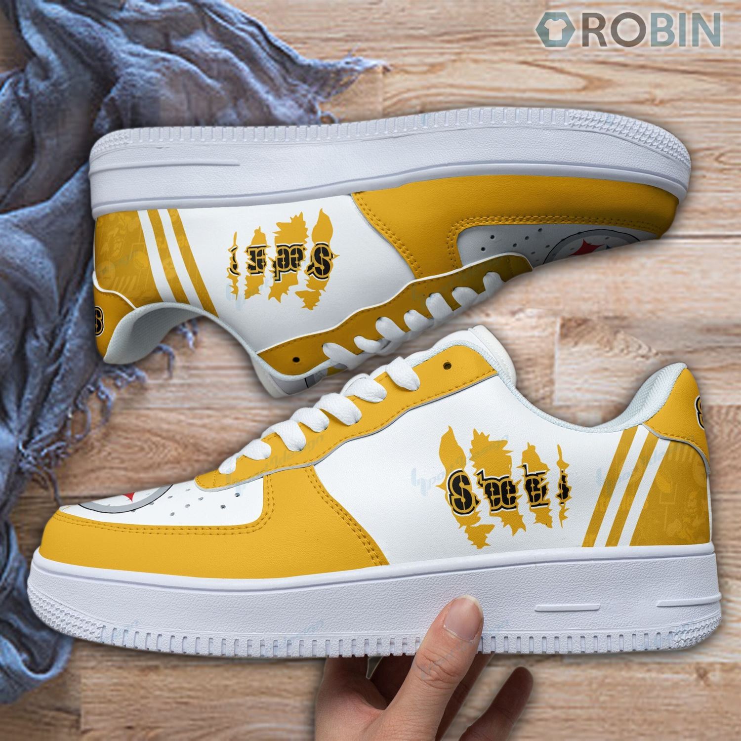 Pittsburgh Steelers Air Force 1 Sneakers Rb45 For Men Women
