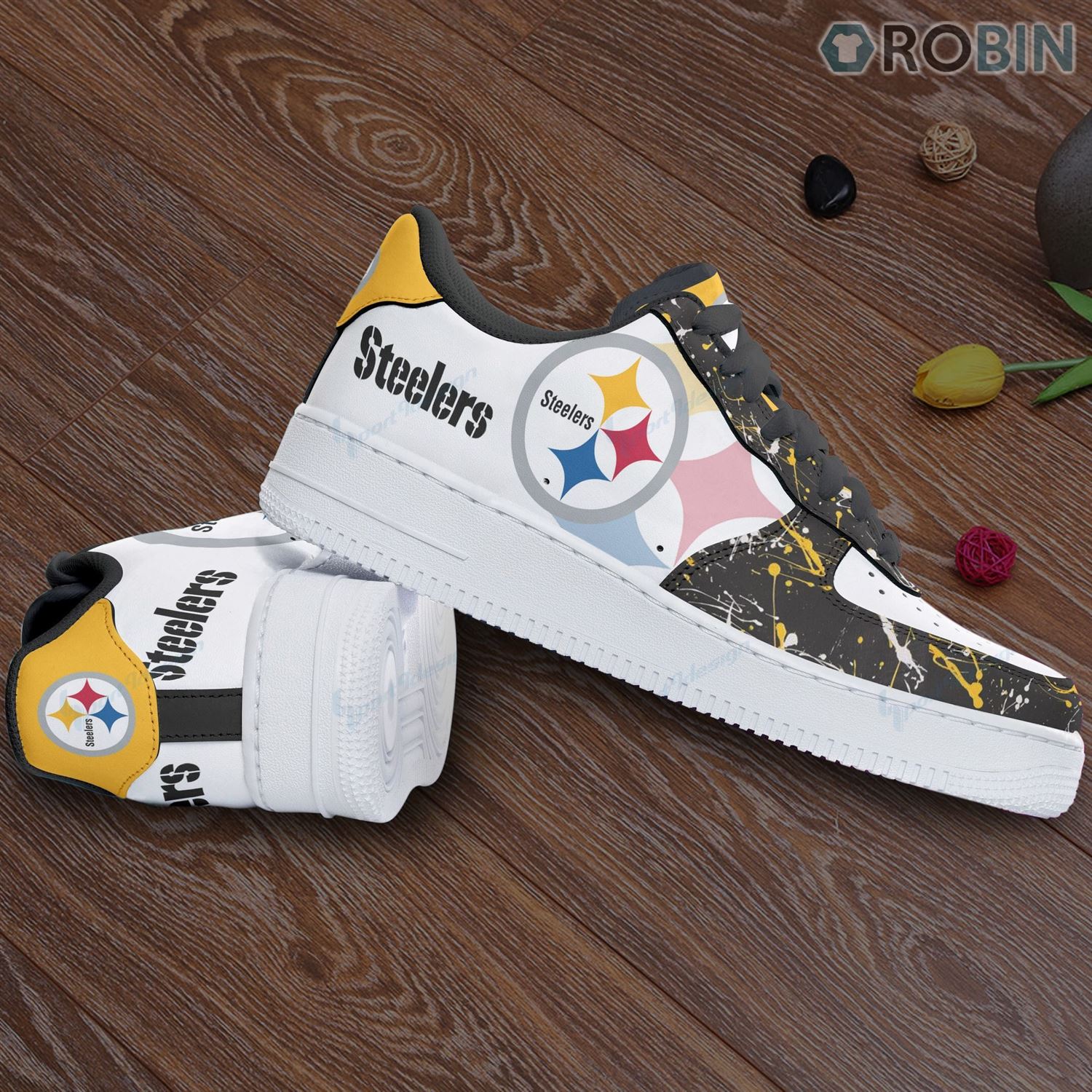 Pittsburgh Steelers Air Force 1 Sneakers For Men Women
