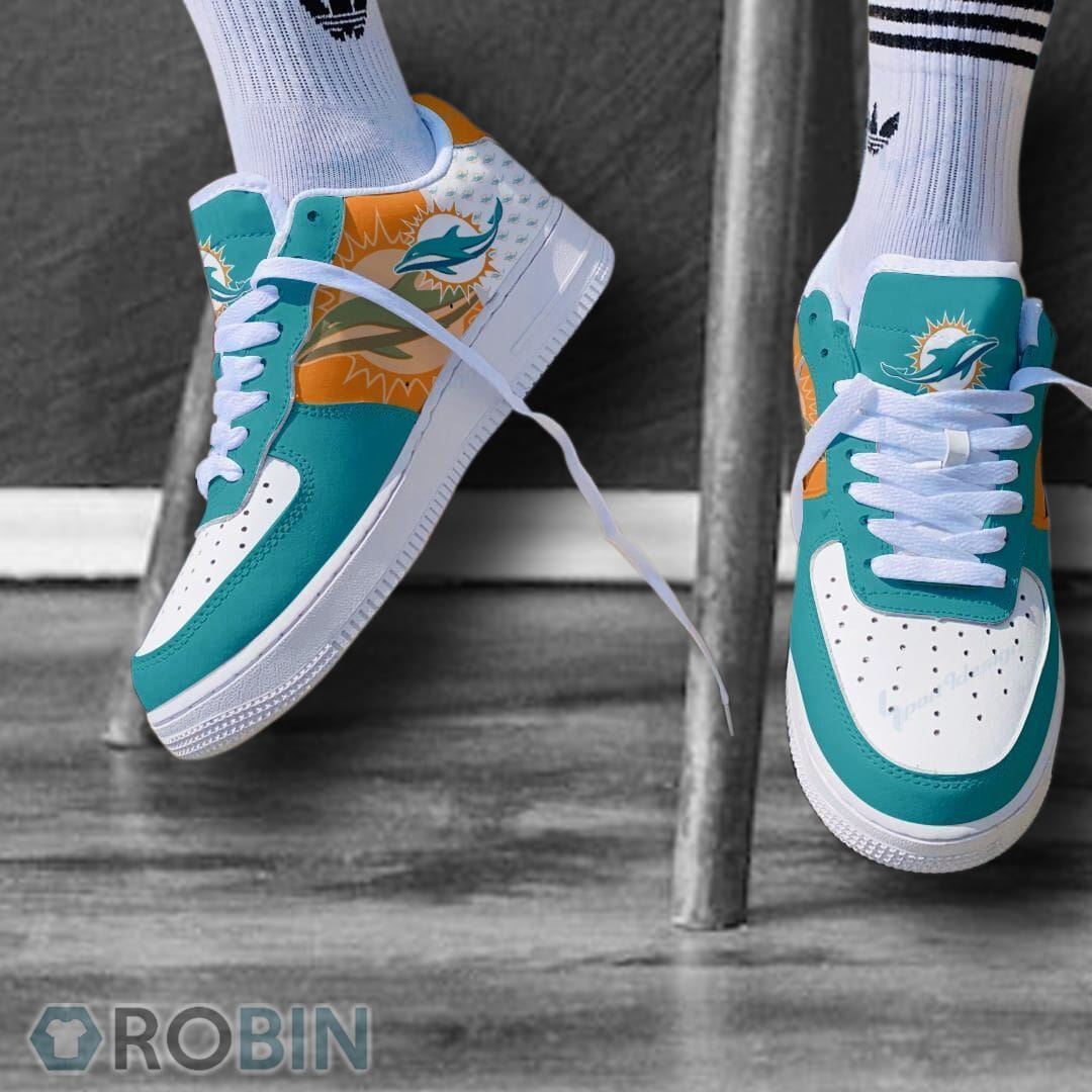 Miami Dolphins Air Force 1 Sneakers Rb22 For Men Women