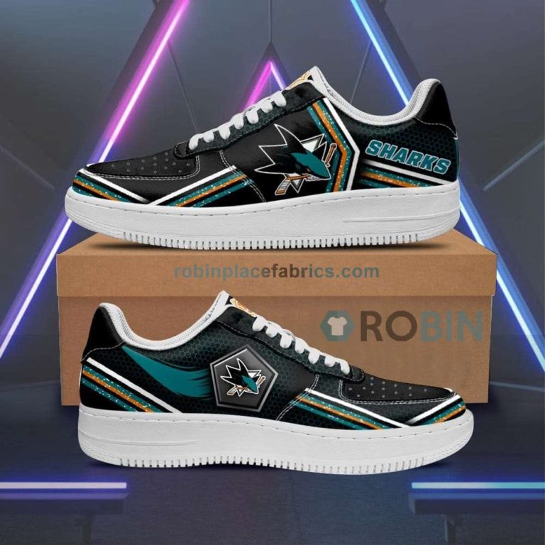 San Jose Sharks Air Sneakers Custom Force Shoes Air Force 1 Shoes For Men Women