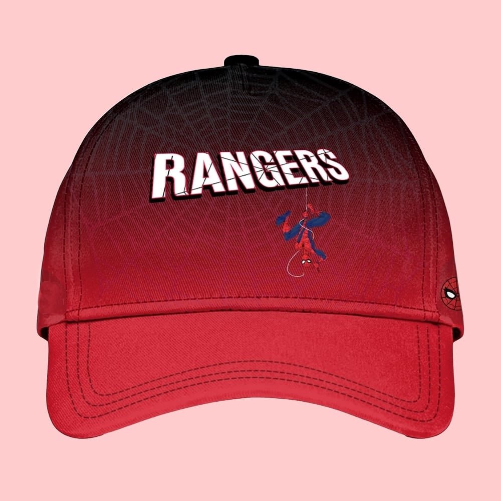 2025 Texas Rangers Spider Man Night Baseball Hat For Men And Women 