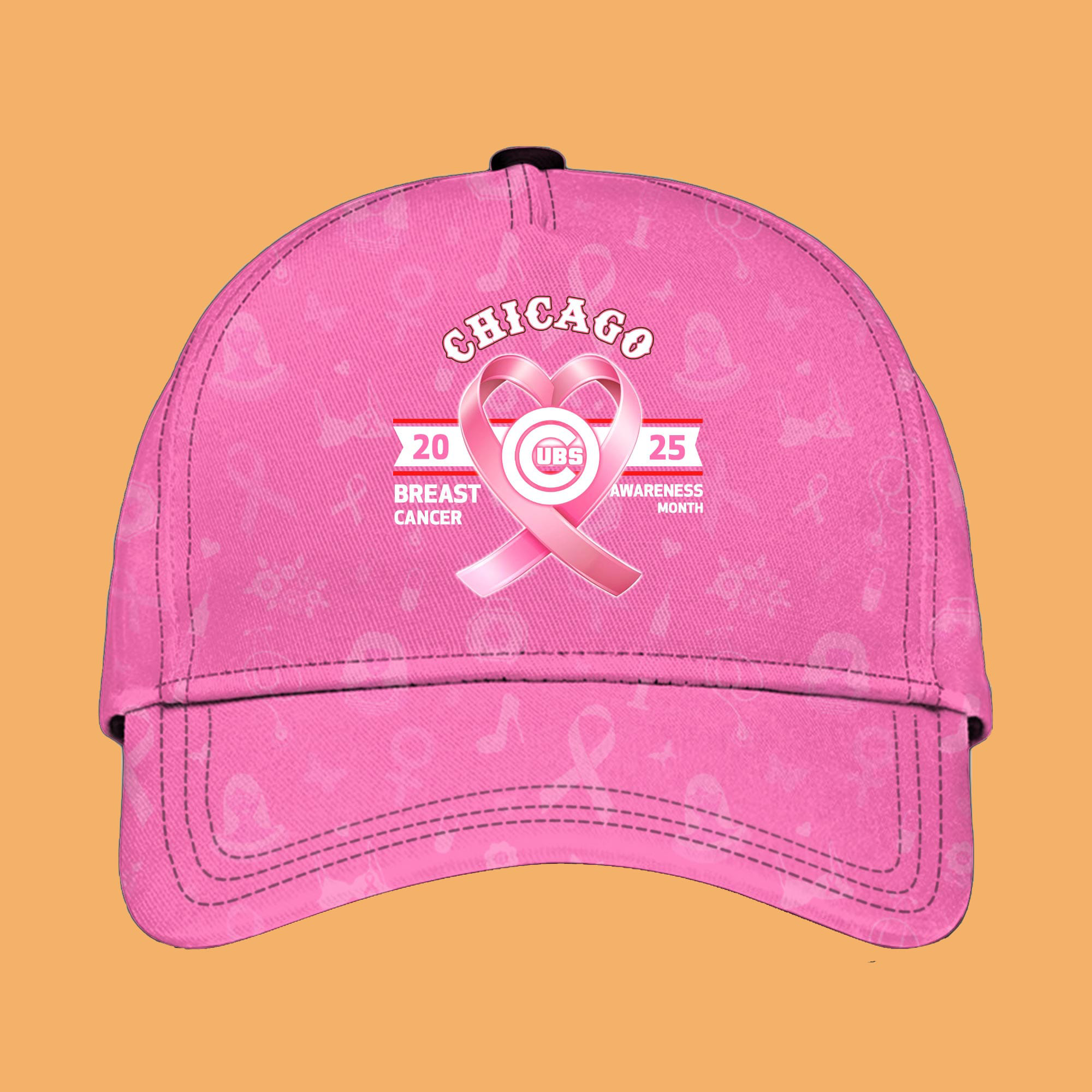 2025 Cubs Special Breast Mlb Cancer Awareness Month Hat For Men And Women