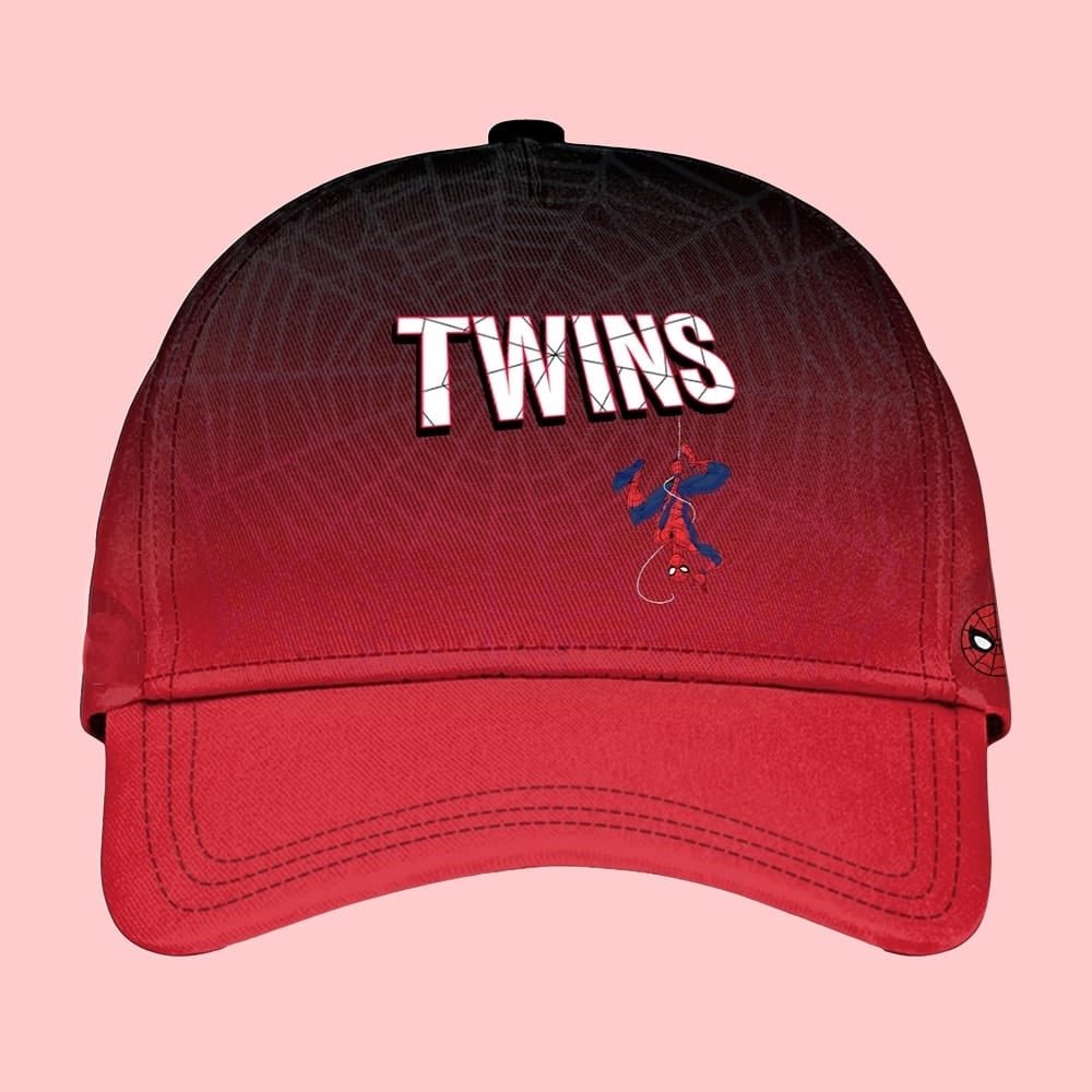 2025 Minnesota Twins Spider Man Night Baseball Hat For Men And Women 