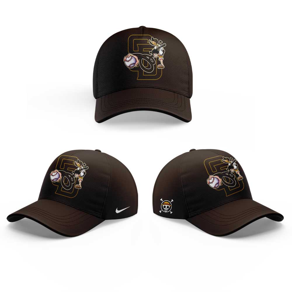 One Piece San Diego Padres Brown Cap For Men And Women 