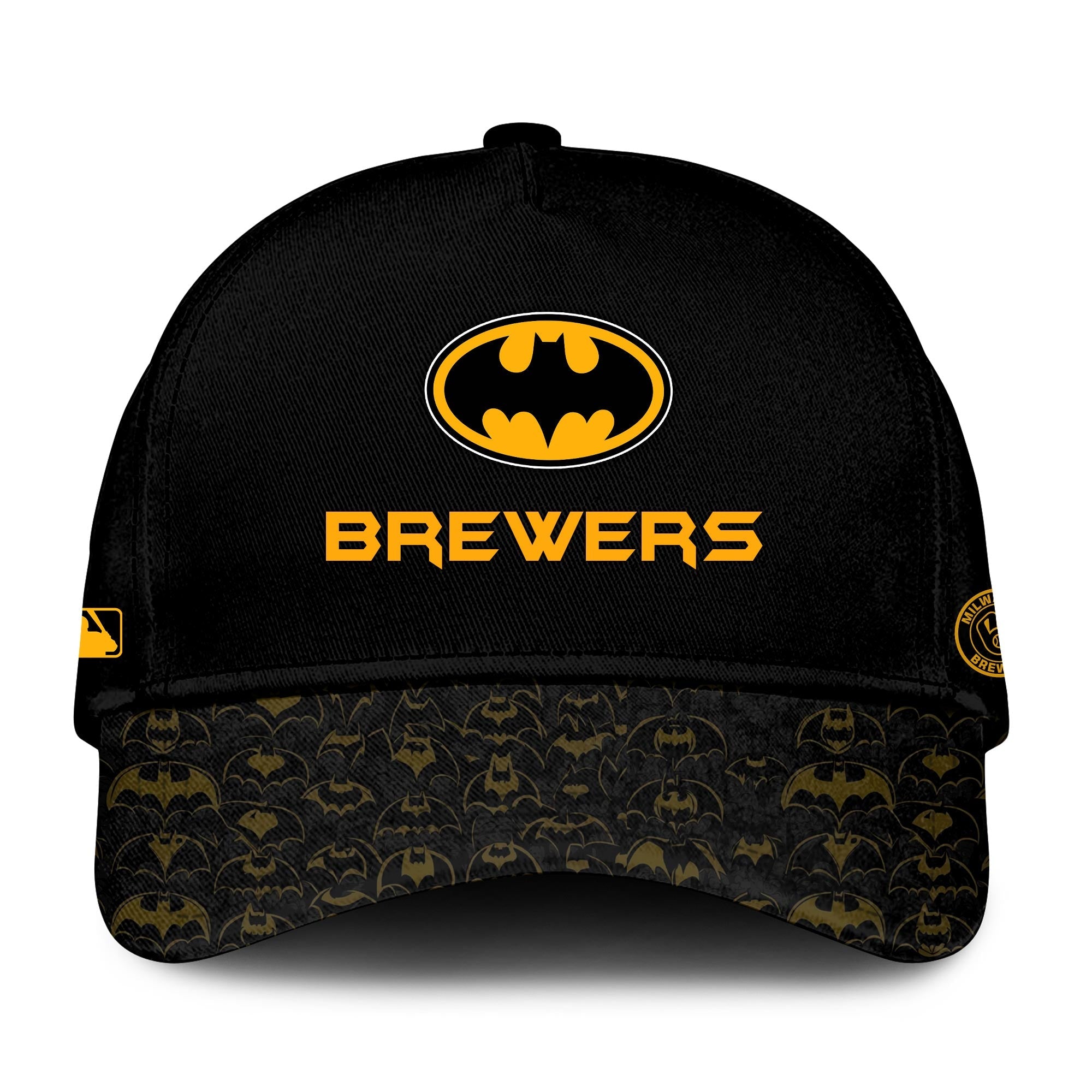 Milwaukee Brewers X Dc Batman Game Night Cap For Men And Women 