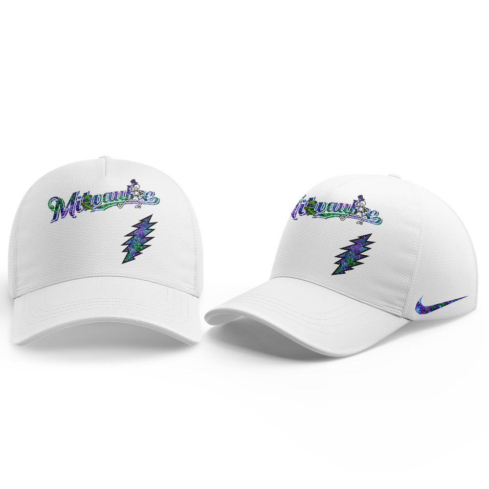 Milwaukee Brewers Grateful Dead Night Cap For Men And Women 