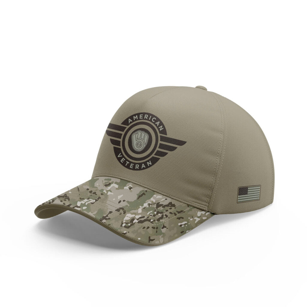 Milwaukee Brewers X Veteran U.S 2025 Baseball Cap For Men And Women 