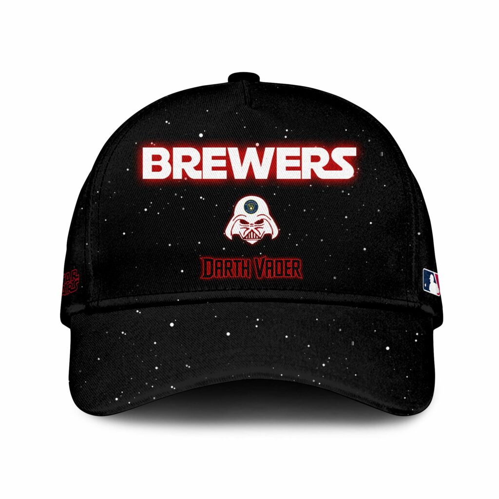Milwaukee Brewers X Stars Wars Dead Vander Night Baseball Cap For Men And Women 