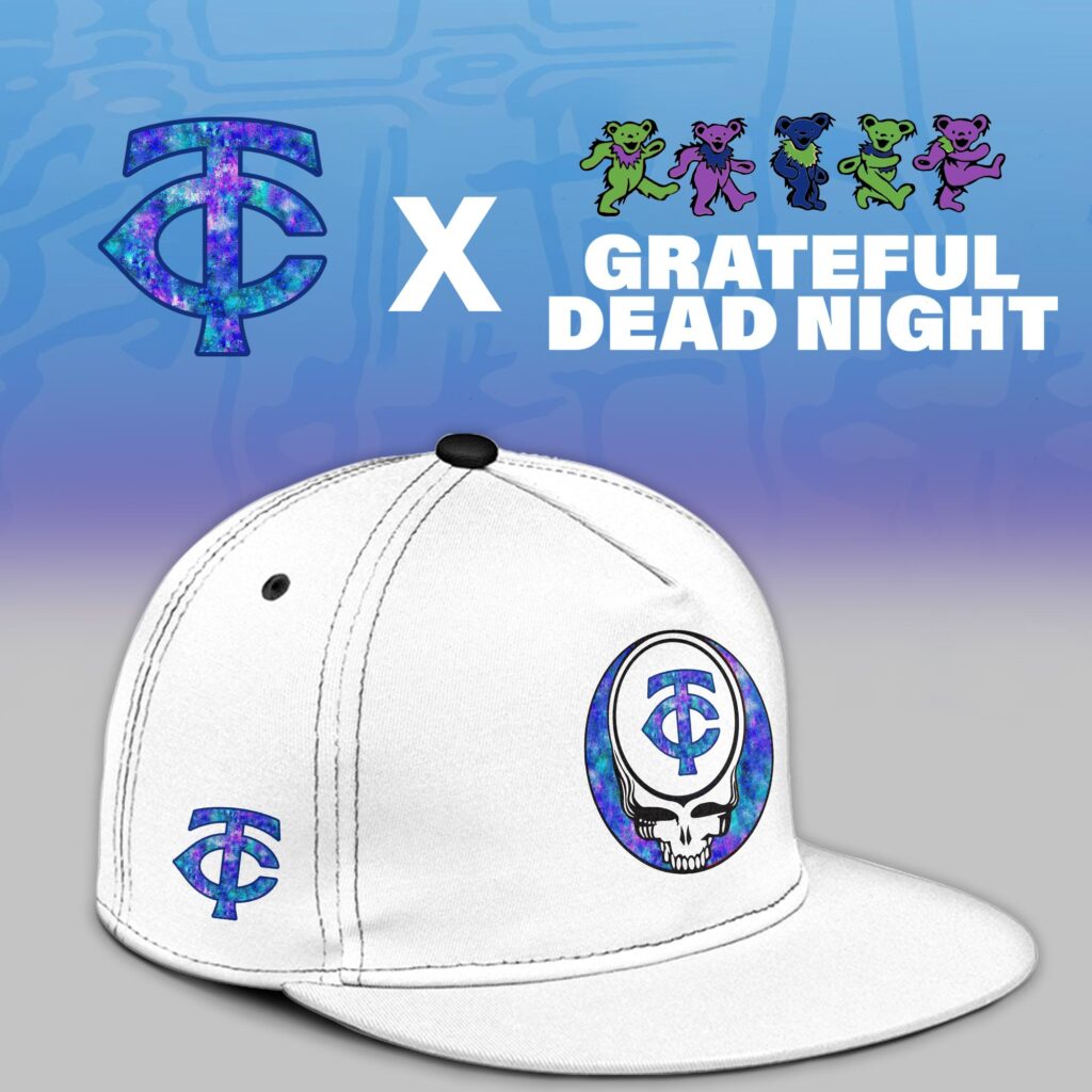 Minnesota Twins 2025 Grateful Dead Night Cap For Men And Women 