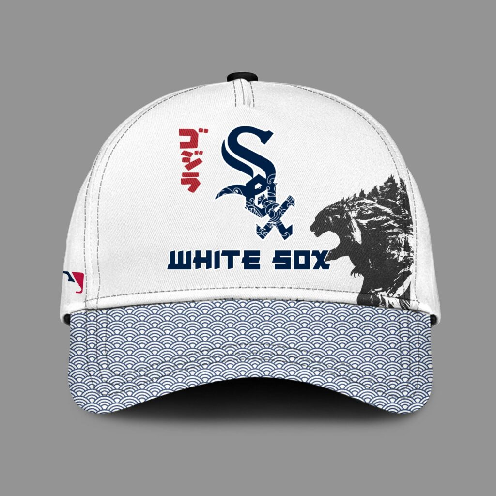 Godzilla X Chicago White Sox Japan Cap For Men And Women 