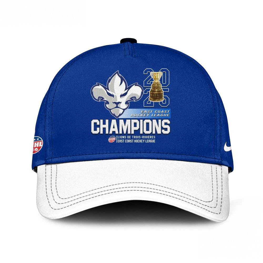 Trois-Rivieres Lions 2025 East Coast Hockey League Champions Cap Hat