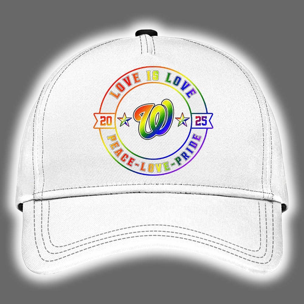 Washington Nationals 2025 Happy Pride Month Limited Edition Baseball Cap