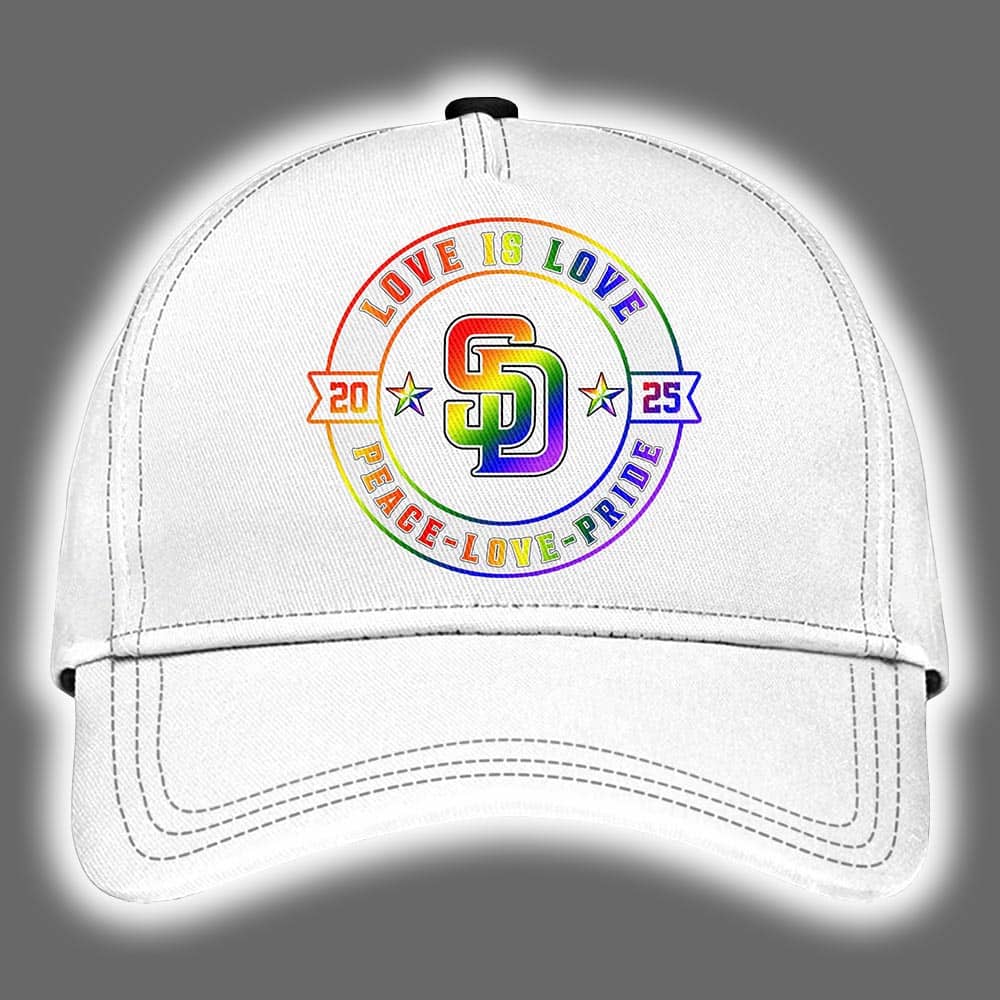San Diego Padres 2025 Happy Pride Month Limited Edition Baseball Cap