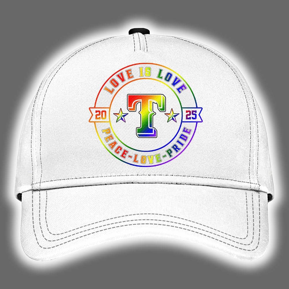 Texas Rangers 2025 Happy Pride Month Limited Edition Baseball Cap