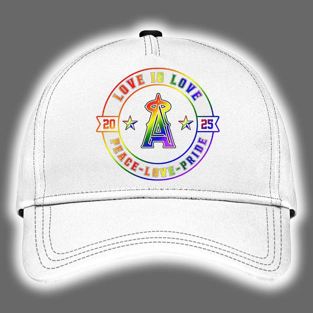 Los Angeles Angels 2025 Happy Pride Month Limited Edition Baseball Cap