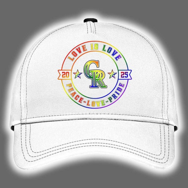 Colorado Rockies 2025 Happy Pride Month Limited Edition Baseball Cap