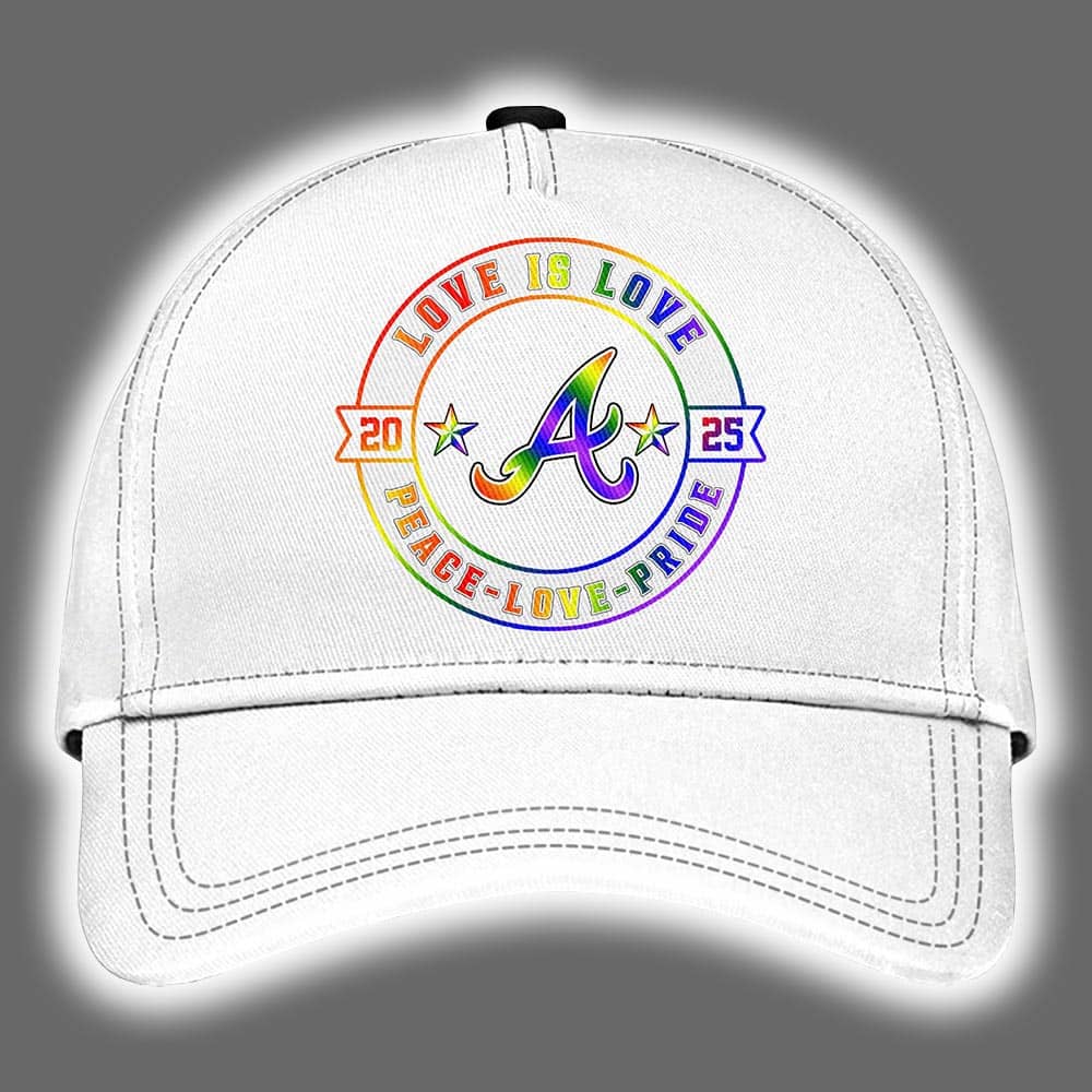 Atlanta Braves 2025 Happy Pride Month Limited Edition Baseball Cap