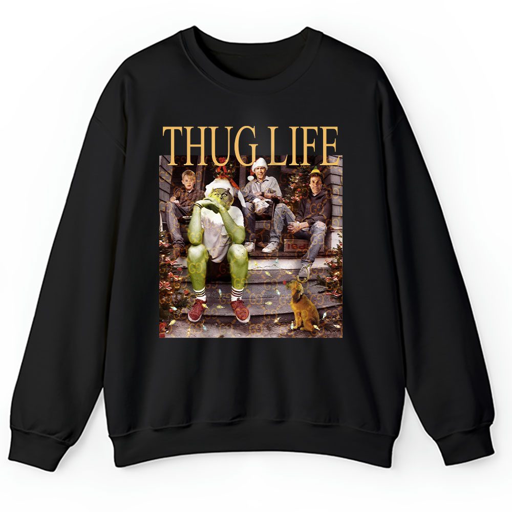 Thug Life Grinch Christmas Gucci Unisex Sweatshirt BTN20164